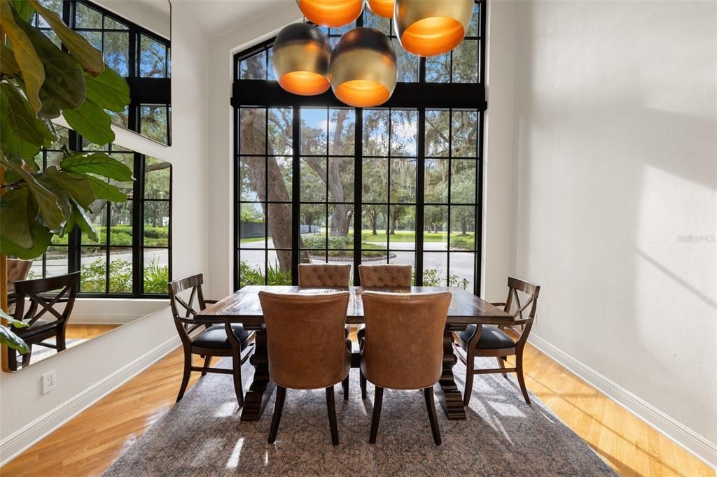Dining room, Interior, Wood Texture Flooring