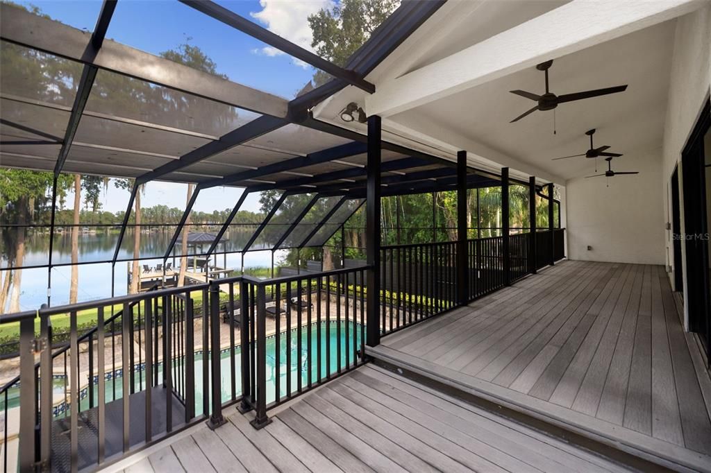 Glass Ceilings, Interior, Pool, Sun Room, Water, Wood Texture Flooring