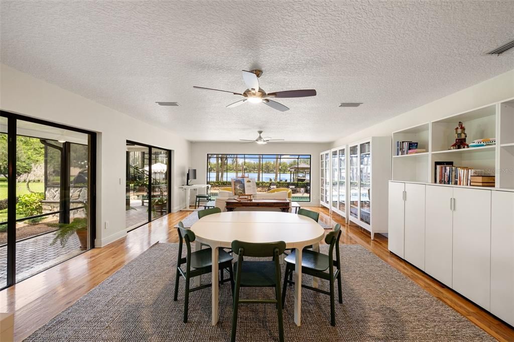 Dining room, Interior, Wood Texture Flooring