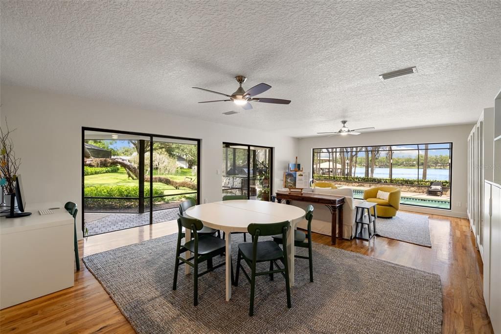 Dining room, Interior, Water, Wood Texture Flooring