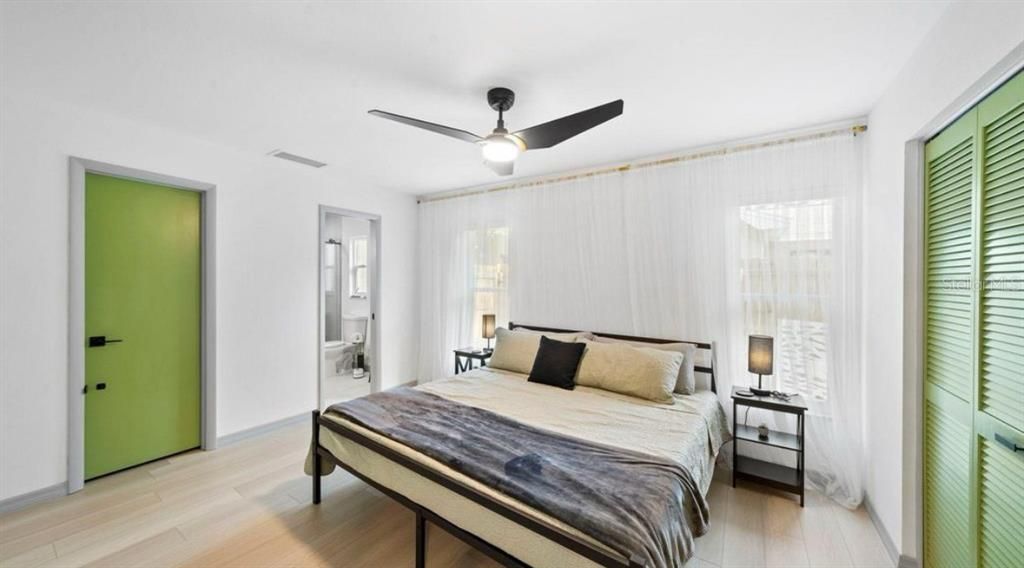 Bedroom, Interior, Wood Texture Flooring