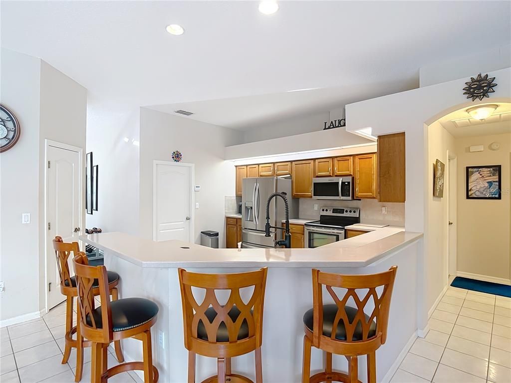 Interior, Kitchen, Recessed Lighting, Stainless Steel Appliances