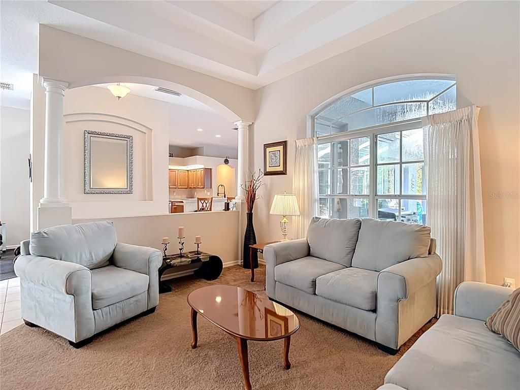 Interior, Living room, Recessed Lighting