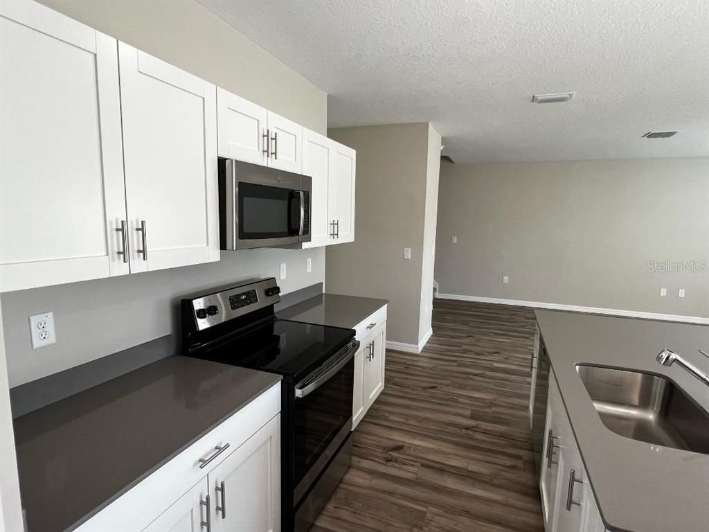 Interior, Kitchen, Wood Texture Flooring