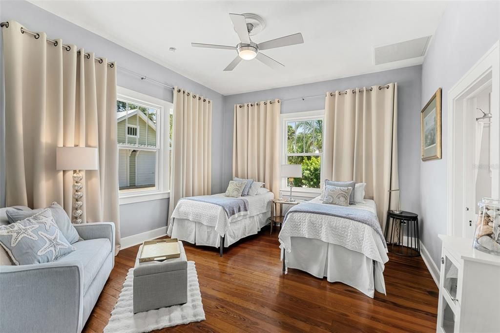 Bedroom, Interior, Wood Texture Flooring