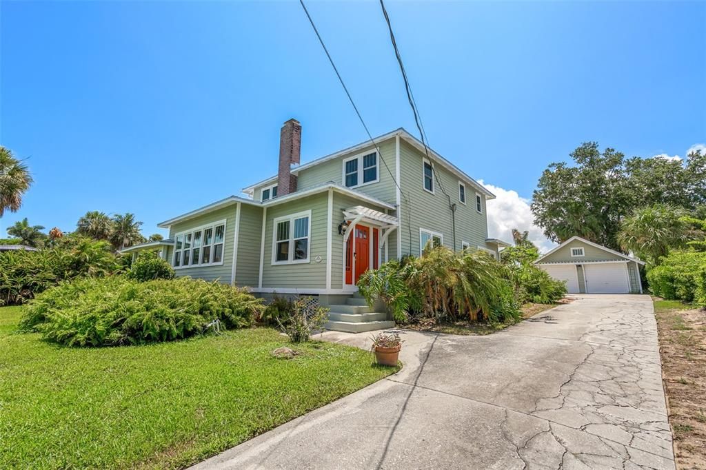 Backyard, Detached Garage, Exterior, Facade, Queen Anne Victorian