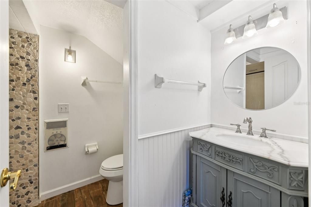 Bathroom, Interior, Wood Texture Flooring