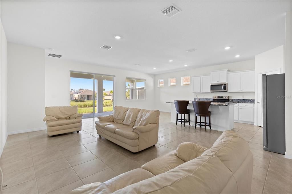 Interior, Kitchen, Living room, Recessed Lighting, Stainless Steel Appliances