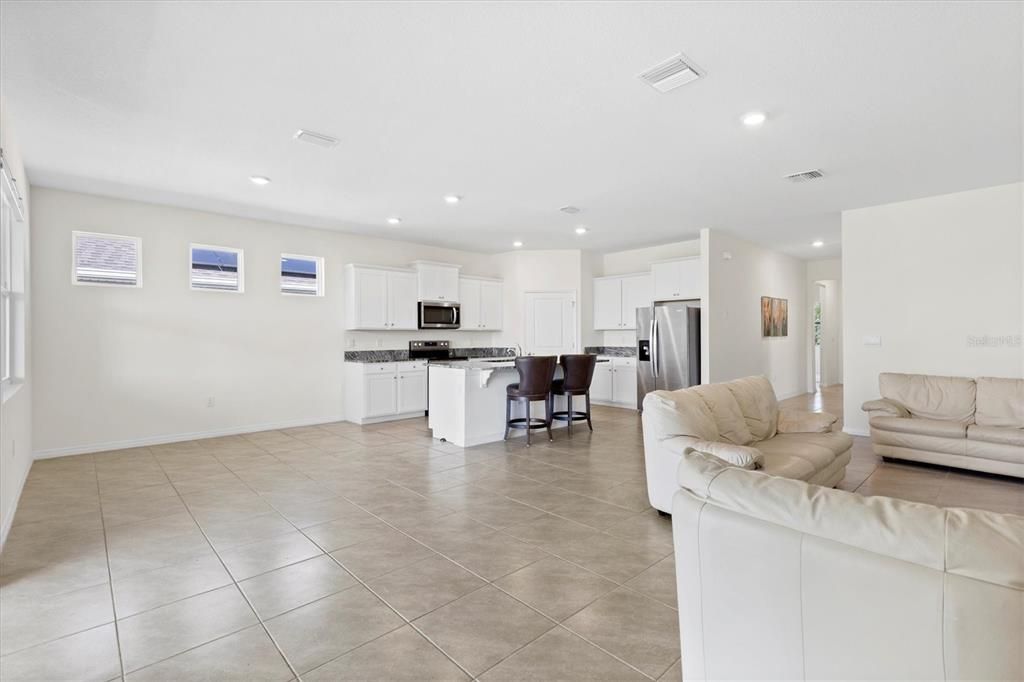 Interior, Kitchen, Living room, Recessed Lighting, Stainless Steel Appliances