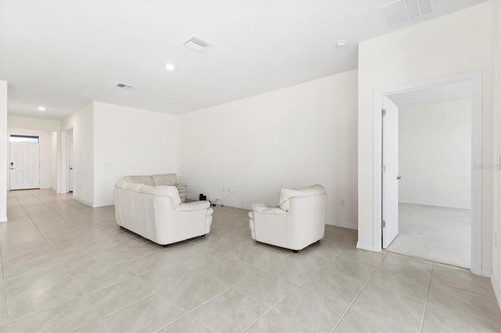 Interior, Living room, Recessed Lighting