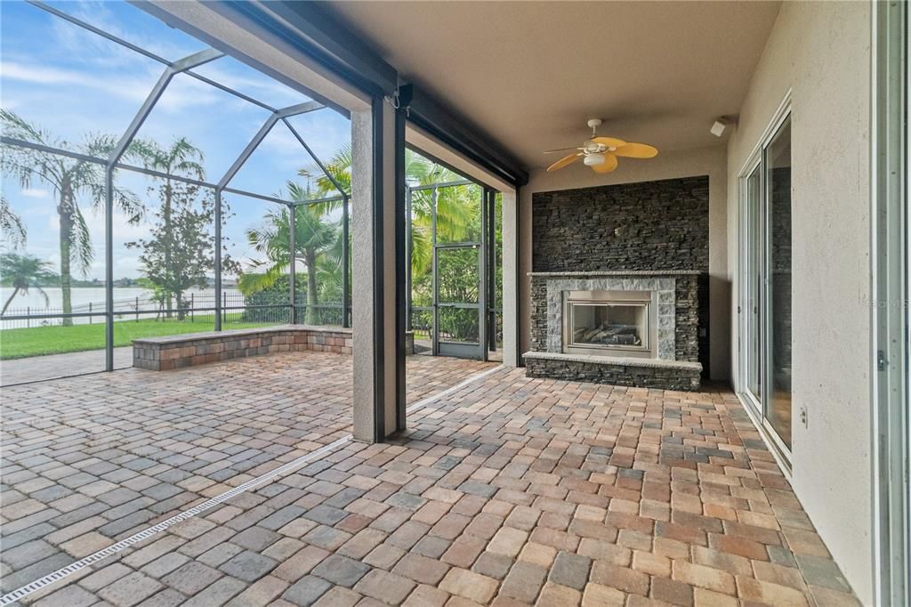 Fireplace, Glass Ceilings, Interior, Sun Room