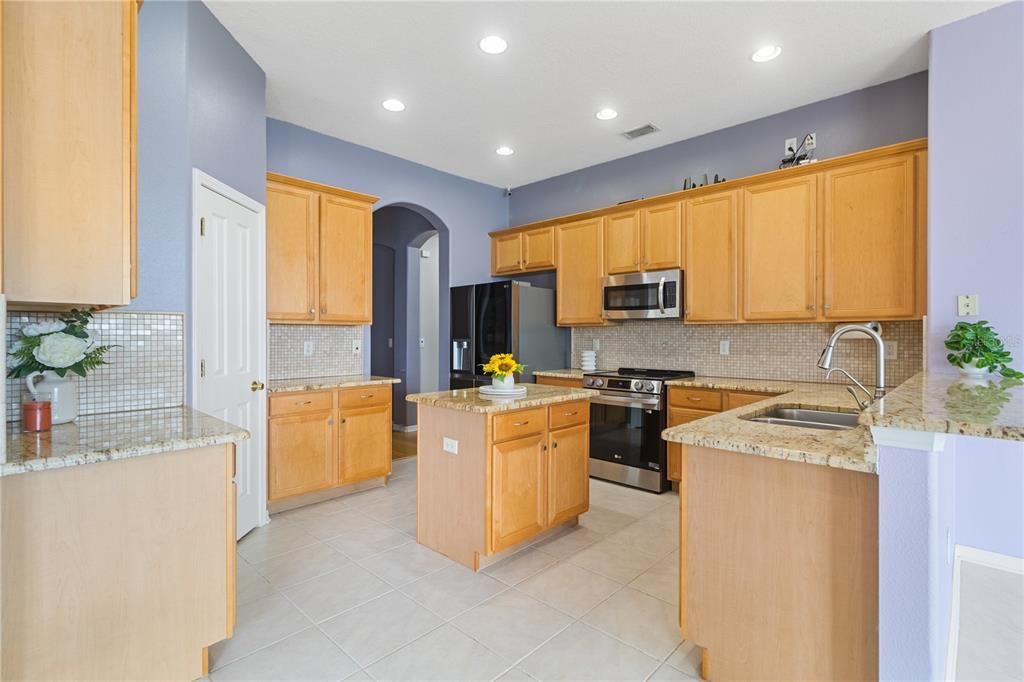 Interior, Kitchen, Recessed Lighting, Stainless Steel Appliances