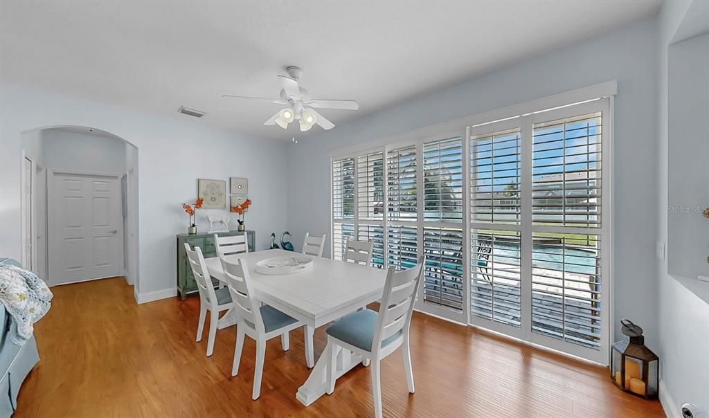 Dining room, Interior, Wood Texture Flooring
