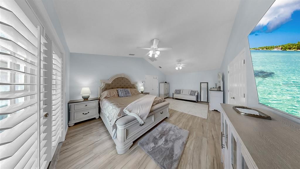 Bedroom, Interior, Water, Wood Texture Flooring