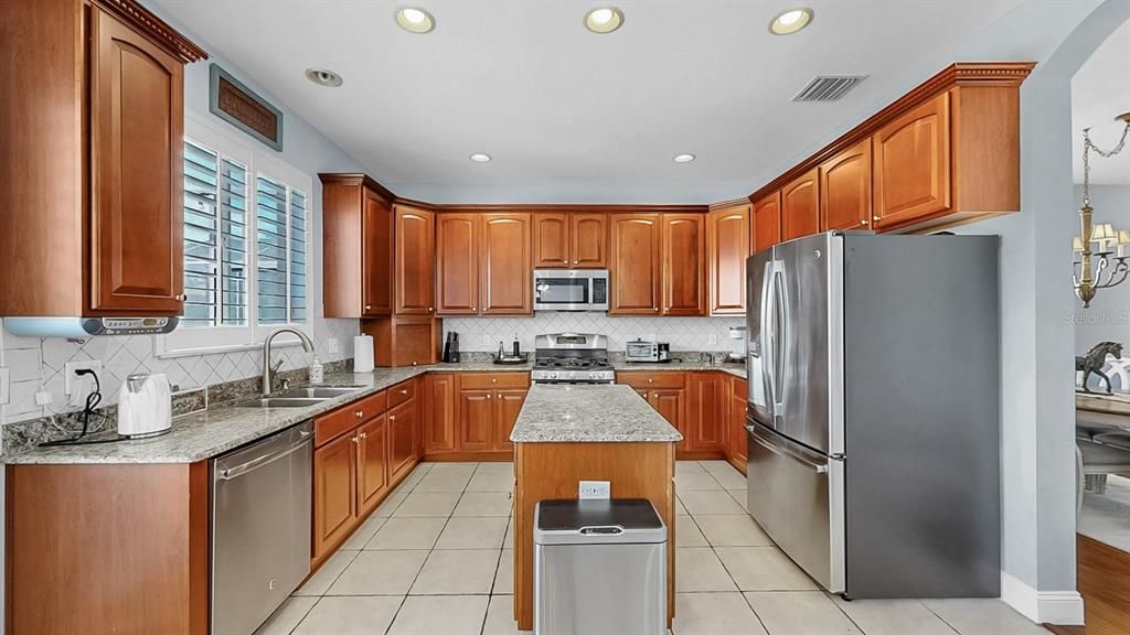 Interior, Kitchen, Recessed Lighting, Stainless Steel Appliances
