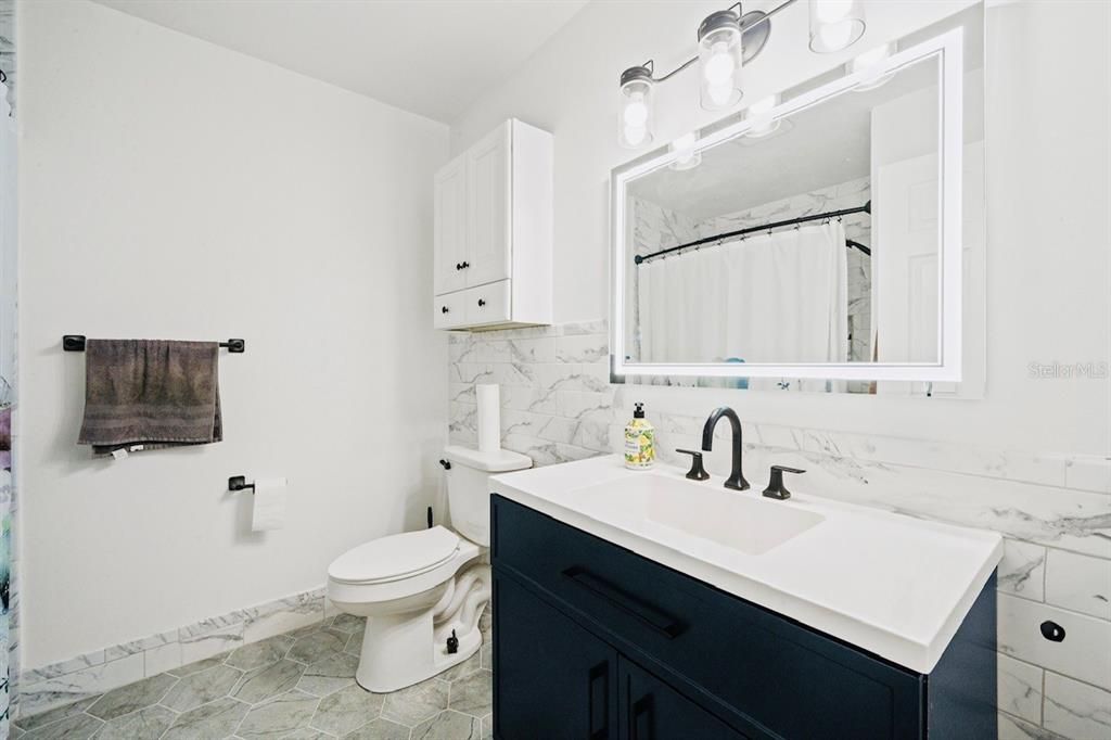 Bathroom, Interior, Marble Walls