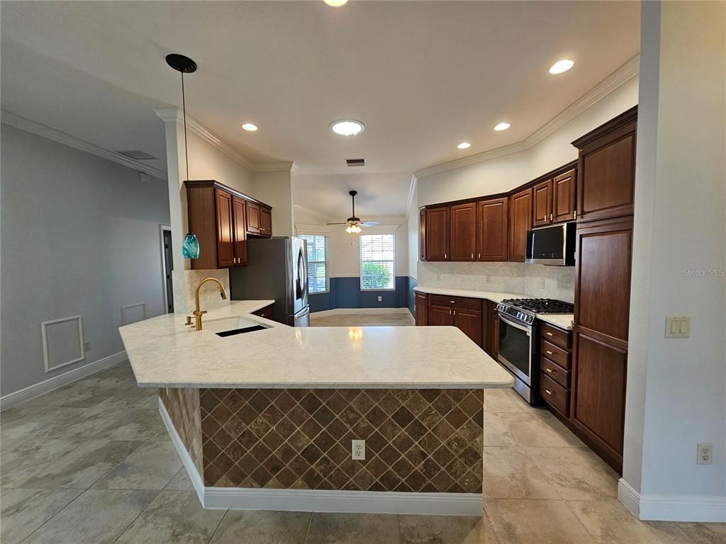 Interior, Kitchen, Pendant Lights, Recessed Lighting