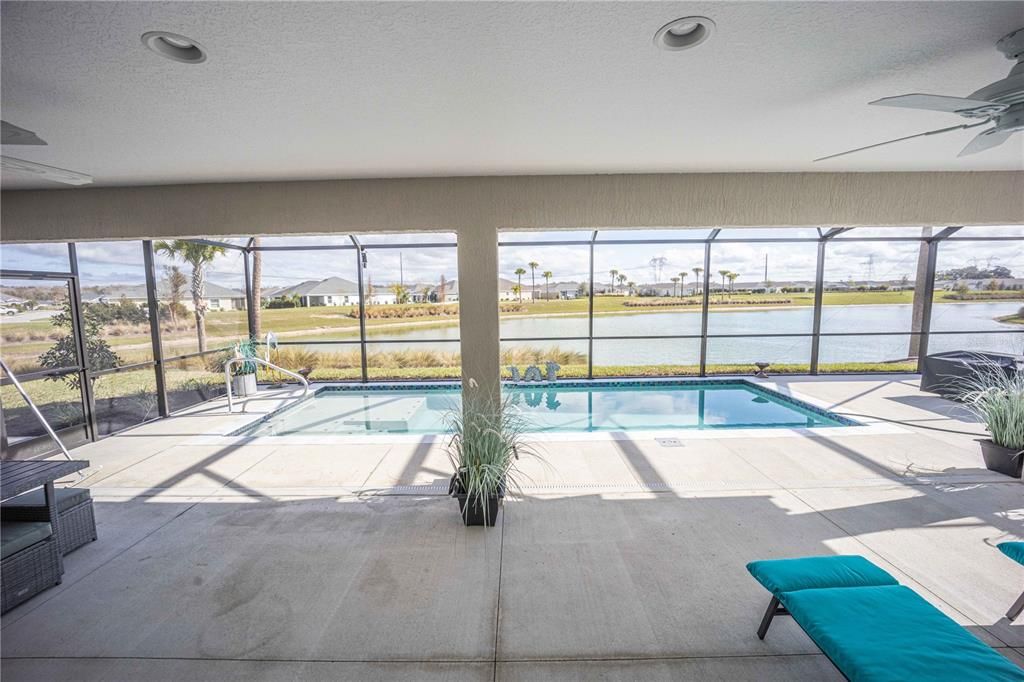 Glass Ceilings, Interior, Pool, Recessed Lighting, Sun Room, Water