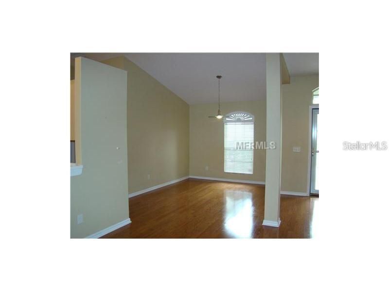 Empty room, Interior, Pendant Lights, Wood Texture Flooring