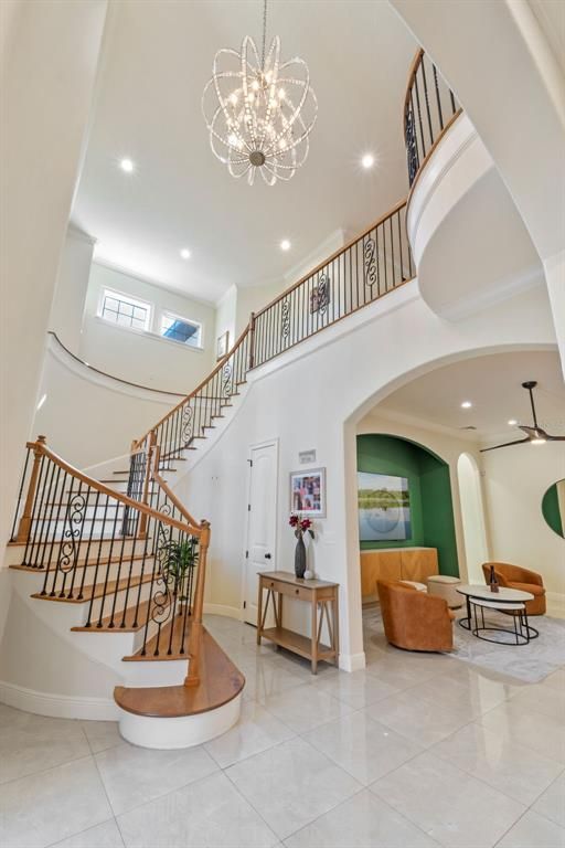 Chandelier, Interior, Recessed Lighting