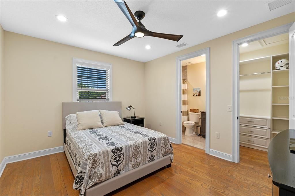 Bathroom, Bedroom, Interior, Recessed Lighting, Wood Texture Flooring