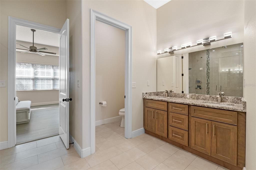 Bathroom, Dual Sink Vanities, Glass Shower, Interior