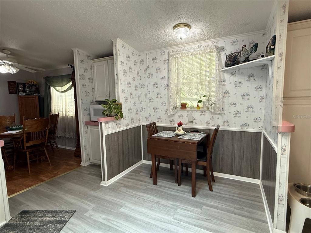 Dining room, Interior, Wood Texture Flooring