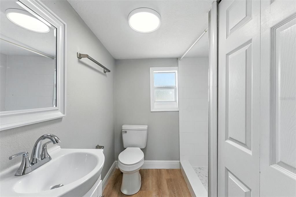 Bathroom, Interior, Wood Texture Flooring