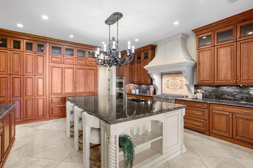 Chandelier, Interior, Kitchen, Recessed Lighting