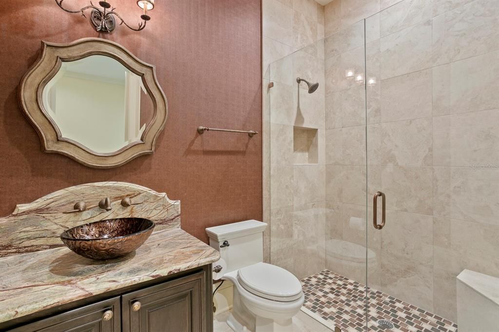 Bathroom, Glass Shower, Interior