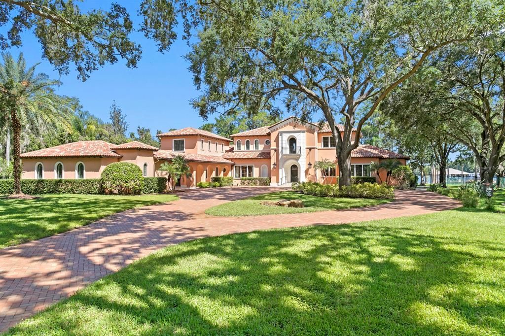 Backyard, Exterior, Facade, Mediterranean