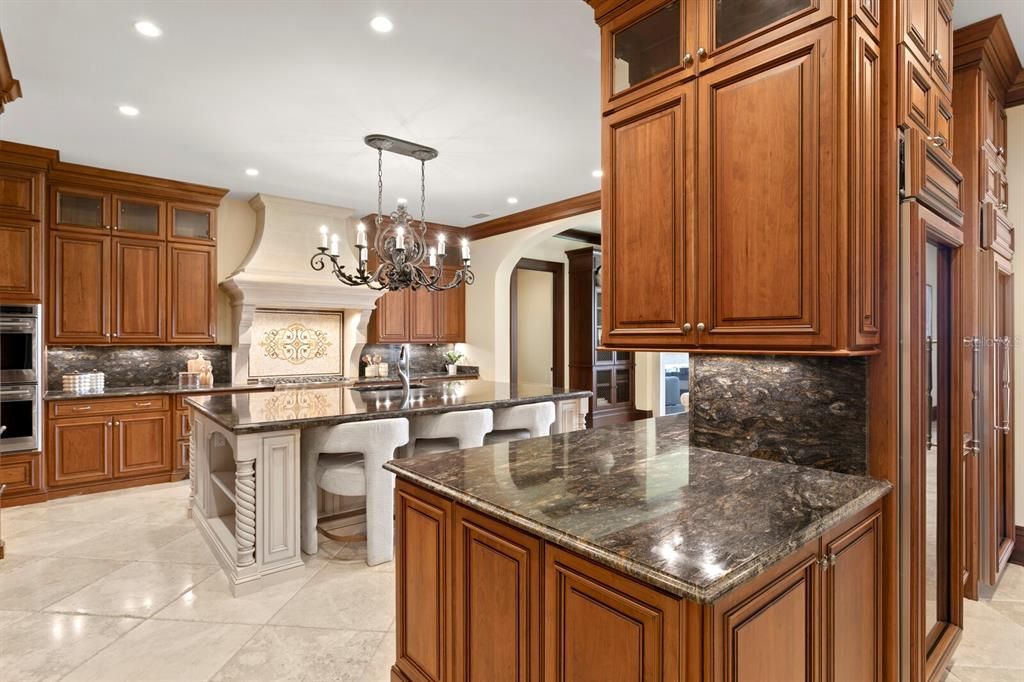Chandelier, Interior, Kitchen, Recessed Lighting