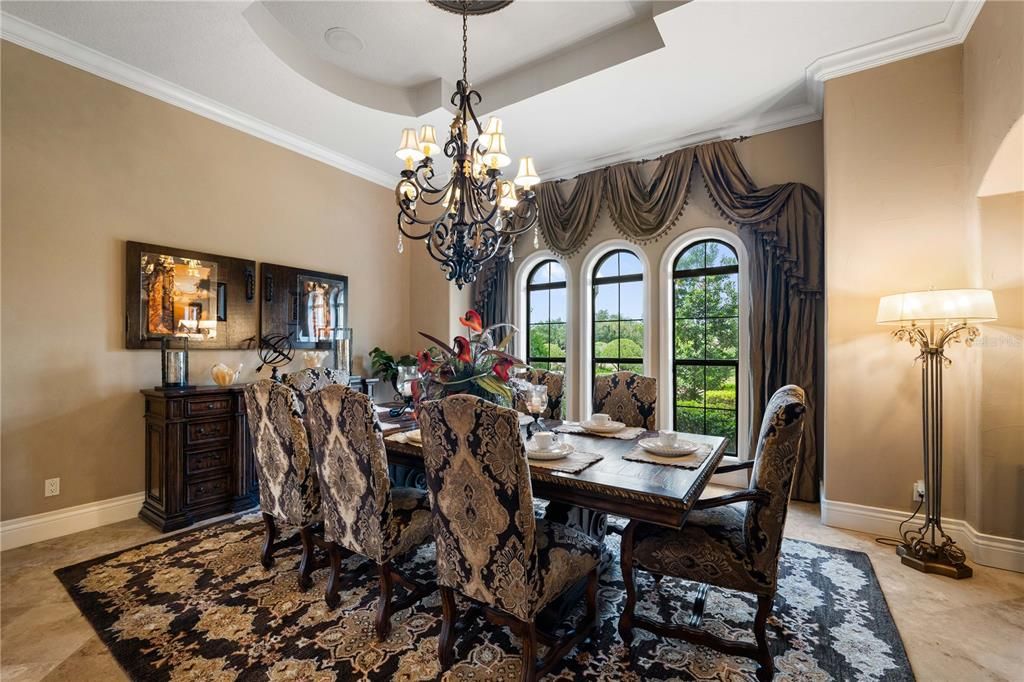 Chandelier, Dining room, Interior