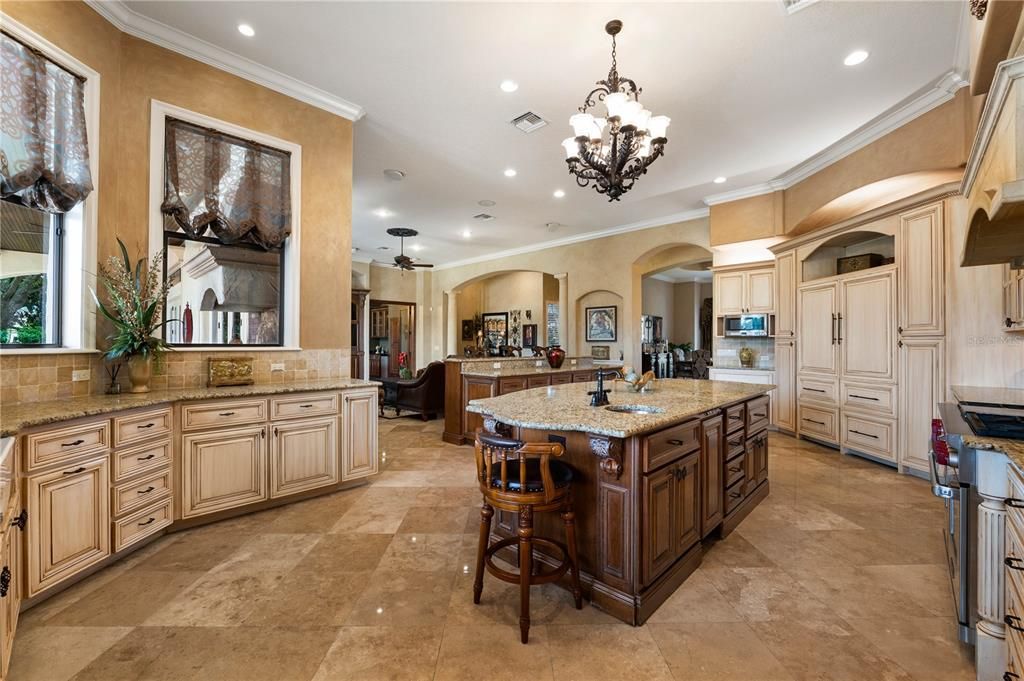 Chandelier, Interior, Kitchen, Recessed Lighting