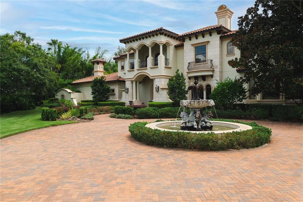 Backyard, Exterior, Facade, Mediterranean