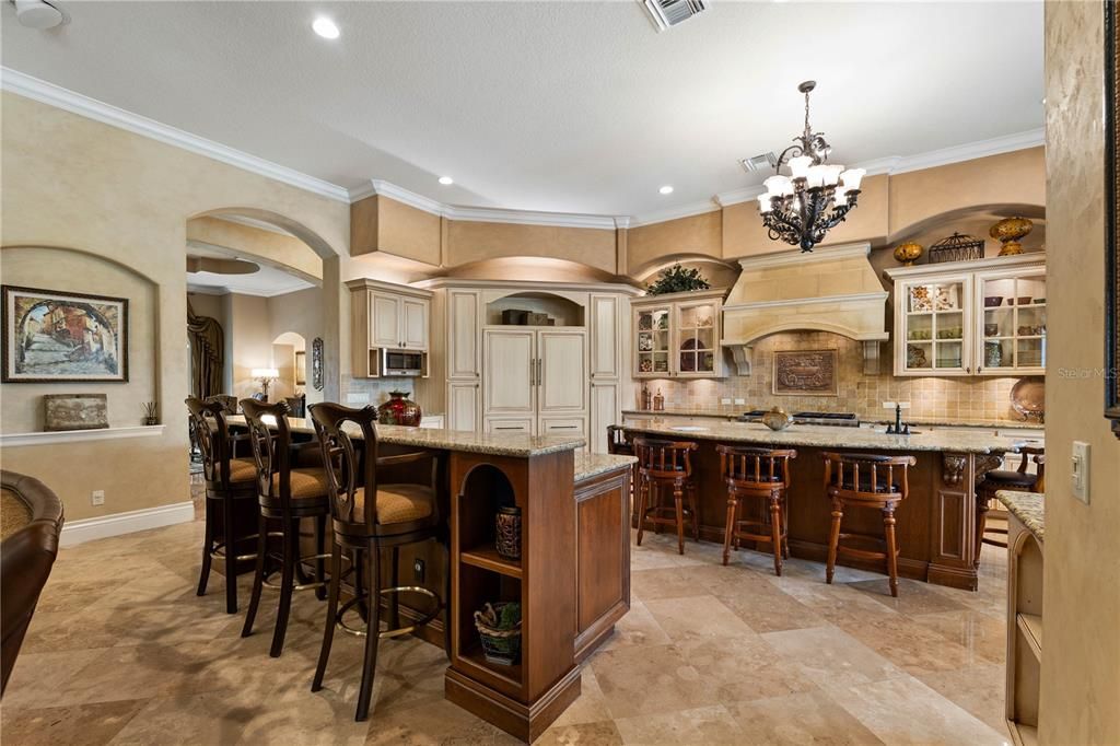 Chandelier, Interior, Kitchen, Recessed Lighting