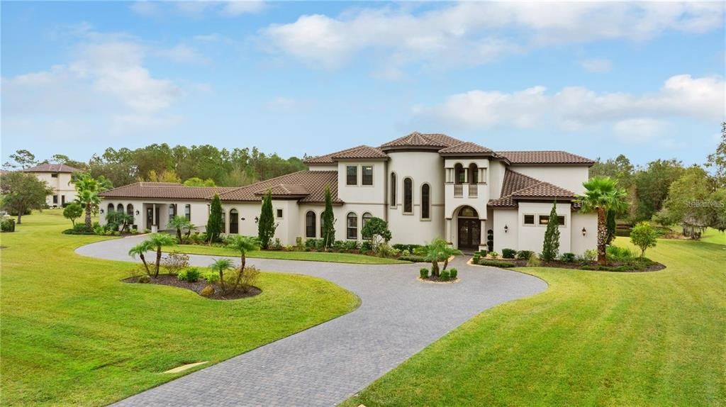 Backyard, Exterior, Facade, Mediterranean