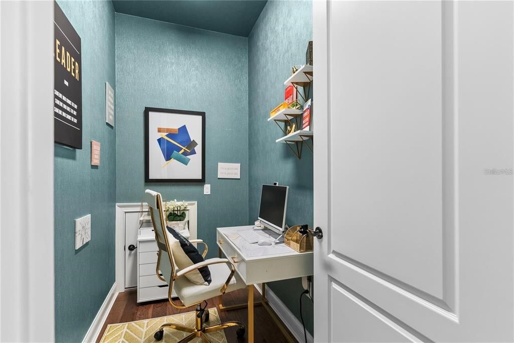 Home Office, Interior, Wood Texture Flooring