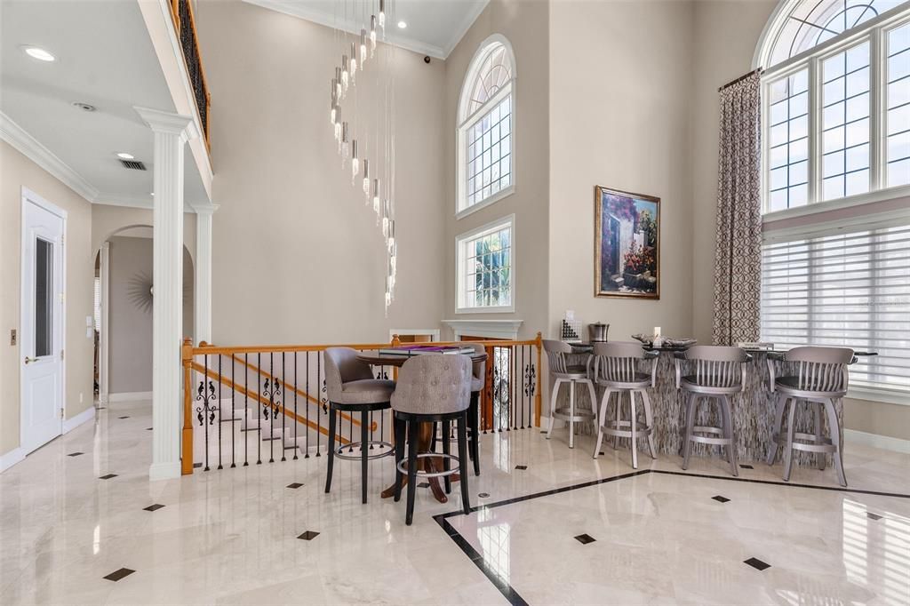 Dining room, Interior, Recessed Lighting