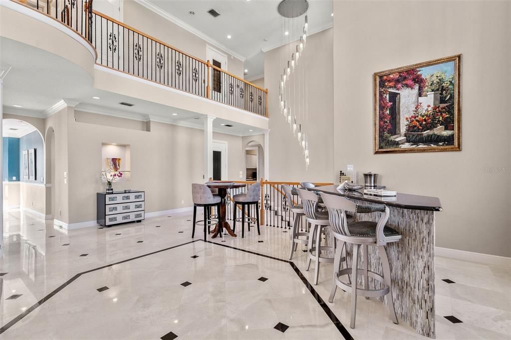 Dining room, Interior, Pendant Lights, Recessed Lighting