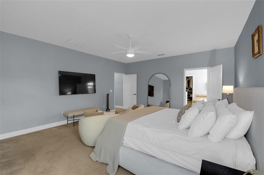 Bedroom, Interior, Recessed Lighting