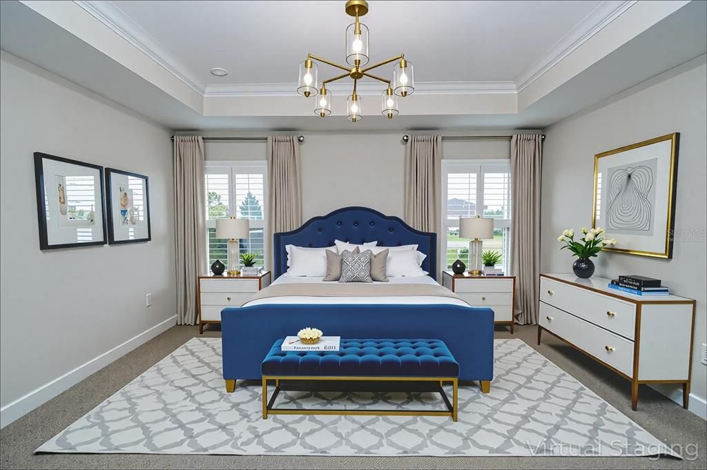 Bedroom, Interior, Pendant Lights