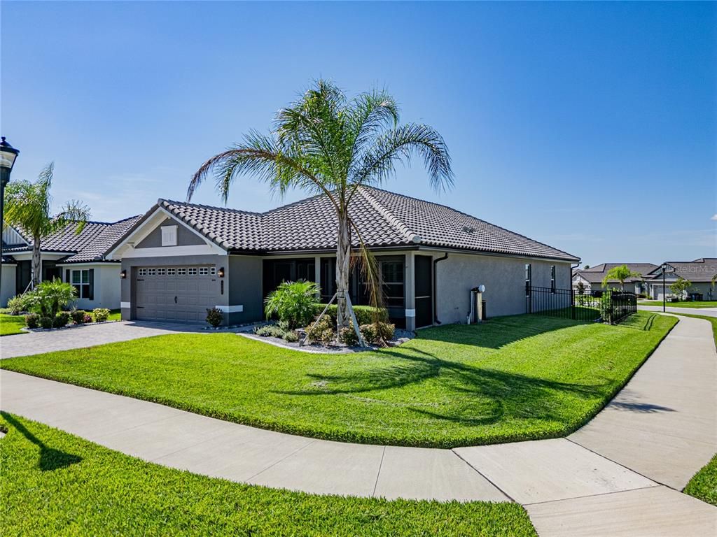 Attached, Backyard, Exterior, Facade, Solar Panels, Mediterranean