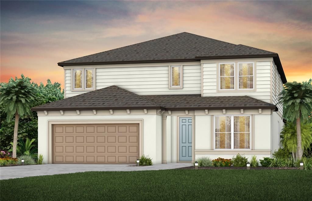 Attached, Exterior, Facade, Modern