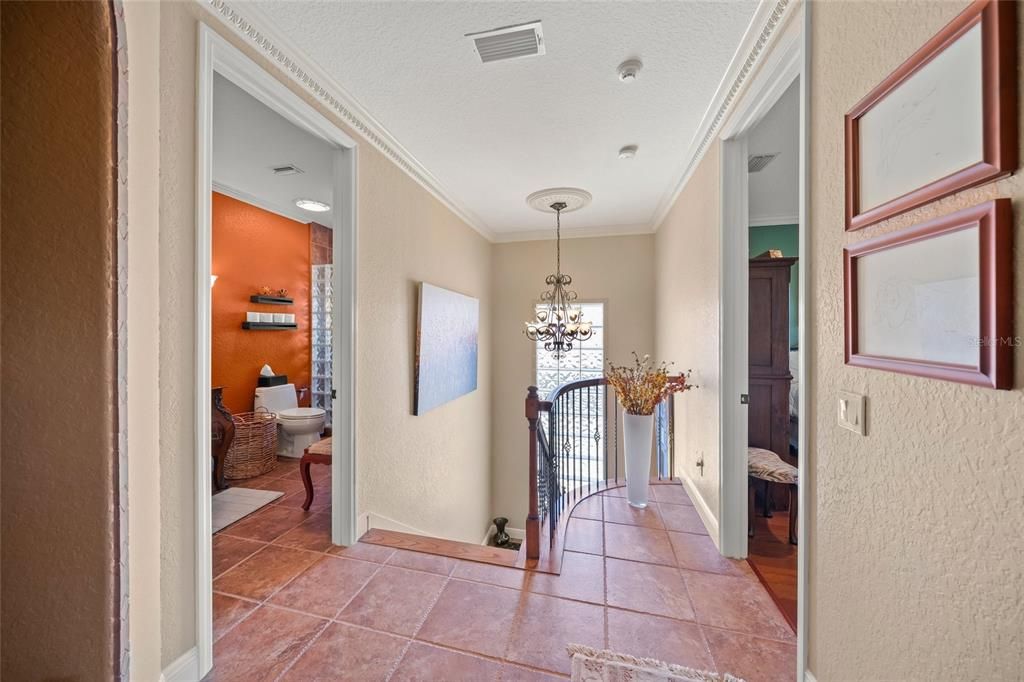 Bathroom, Chandelier, Interior, Recessed Lighting