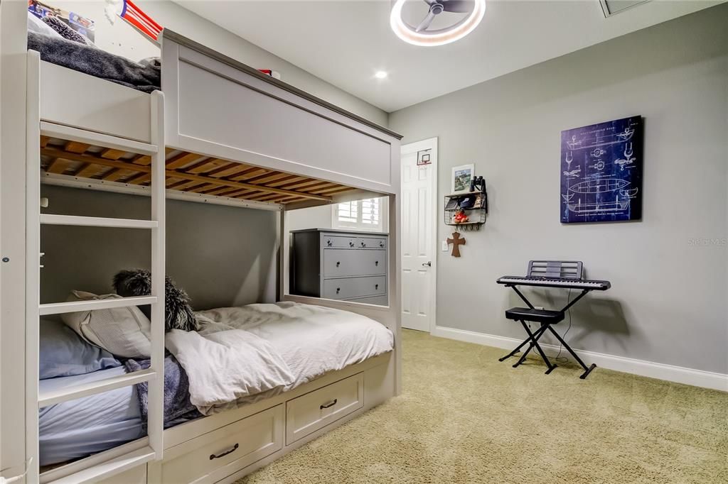 Bedroom, Interior, Recessed Lighting