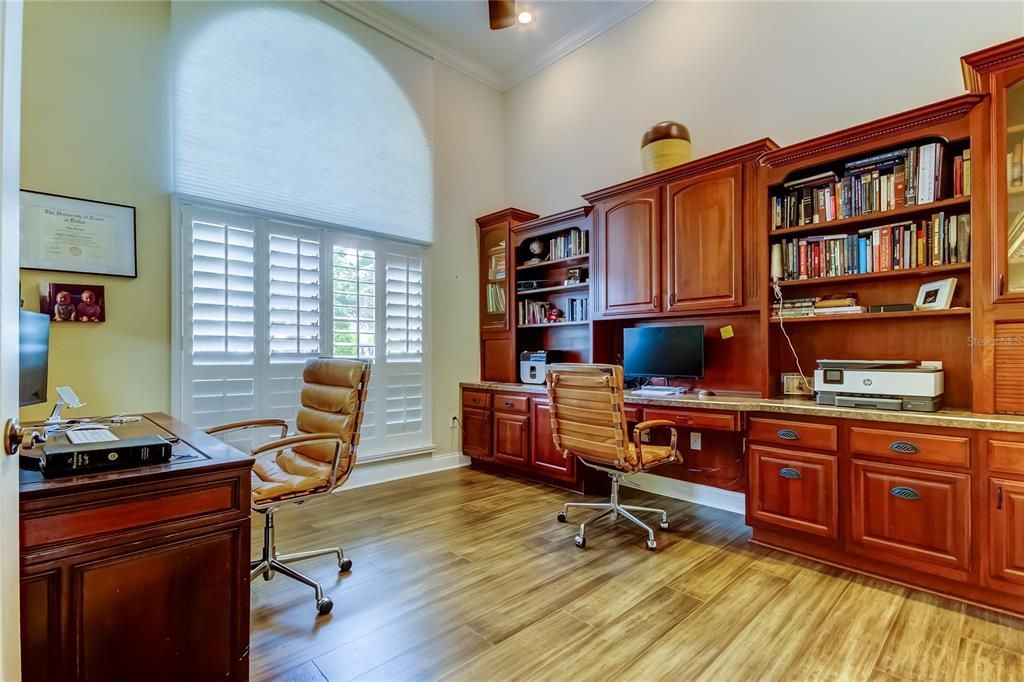 Home Office, Interior, Wood Texture Flooring