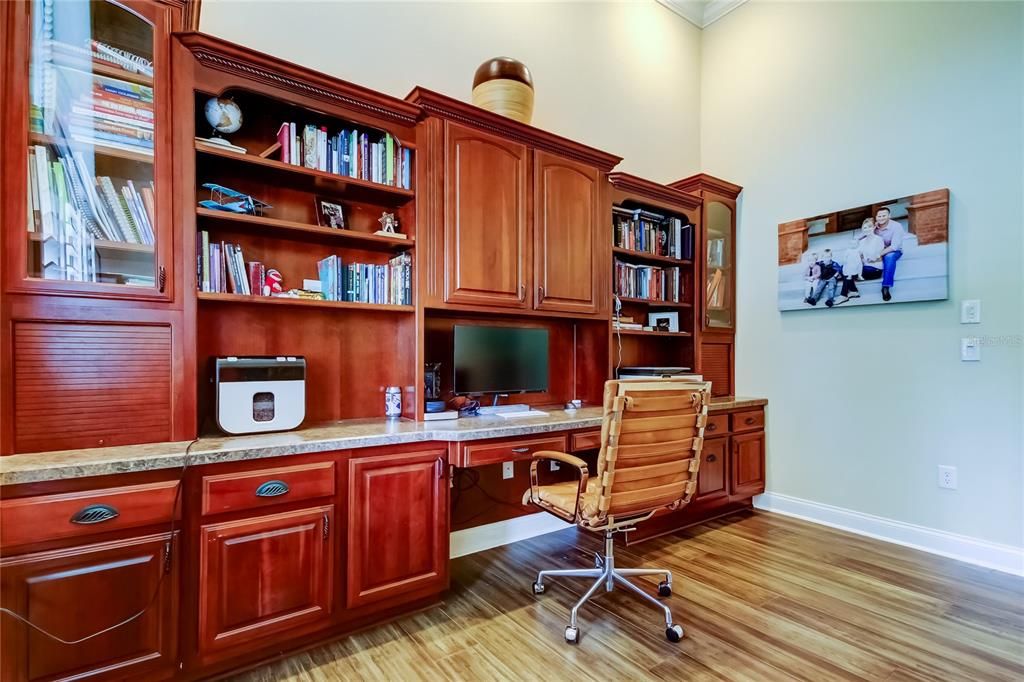 Home Office, Interior, Wood Texture Flooring