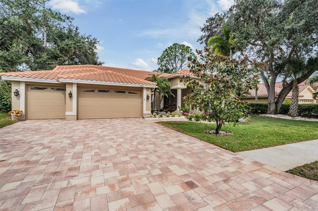 Attached, Backyard, Exterior, Facade, Mediterranean