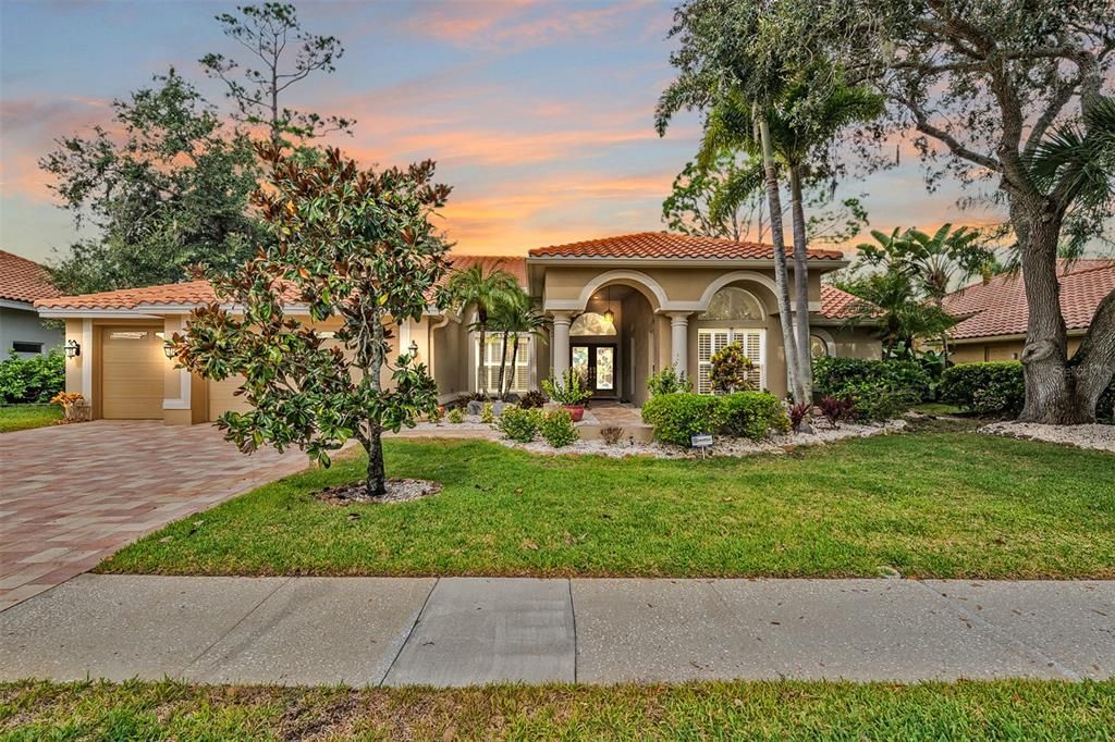 Attached, Backyard, Exterior, Facade, Mediterranean